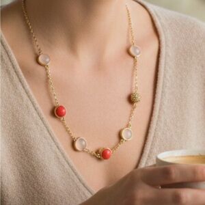 Kate Spade Multi Scatter Necklace in bashful blossom